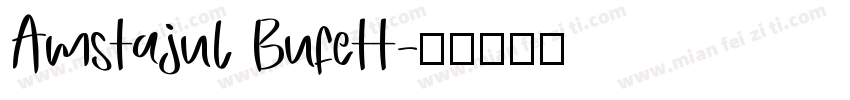 Amstajul Bufett字体转换